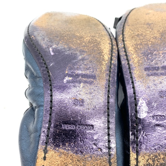 MIU MIU Blue Leather Ballet Flats - Picture 5 of 8